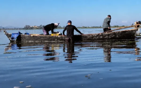 Pesca segue proibida na Lagoa de Araruama; fiscalização será intensificada até outubro